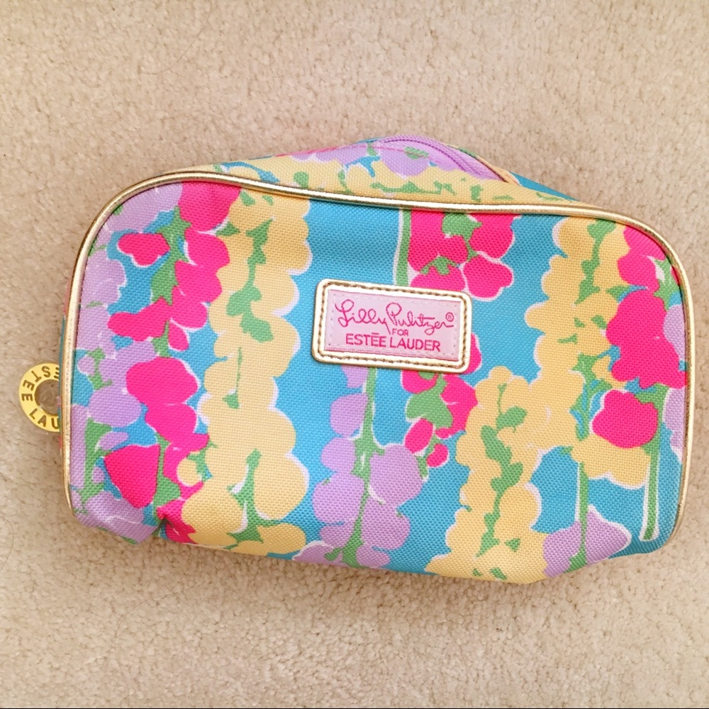 Lily Pulitzer floral makeup bag